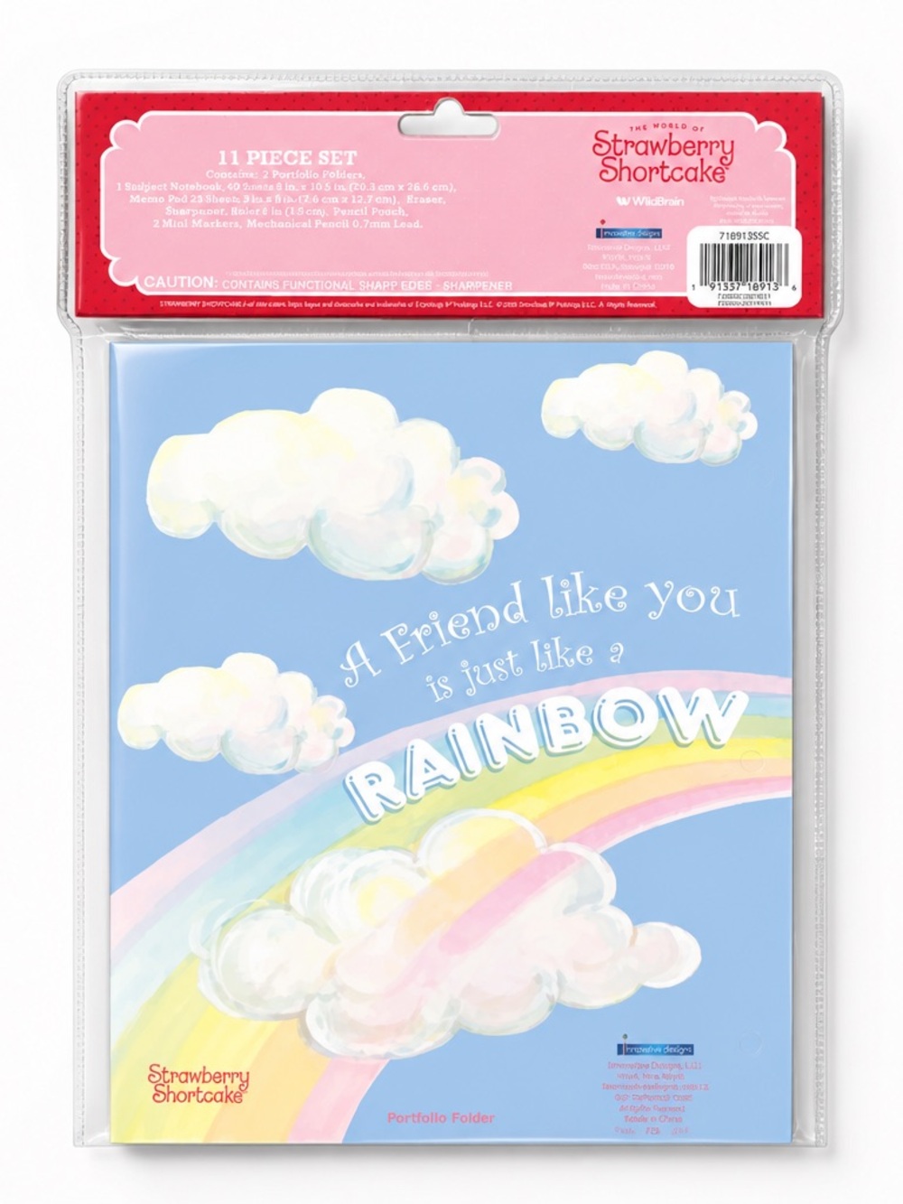Strawberry Shortcake 11 Piece Stationery Set Notebook Pens 🍓 - Picture 2 of 2